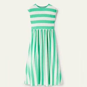 Boden Easy T-Shirt Midi Dress in Gumdrop Stripe